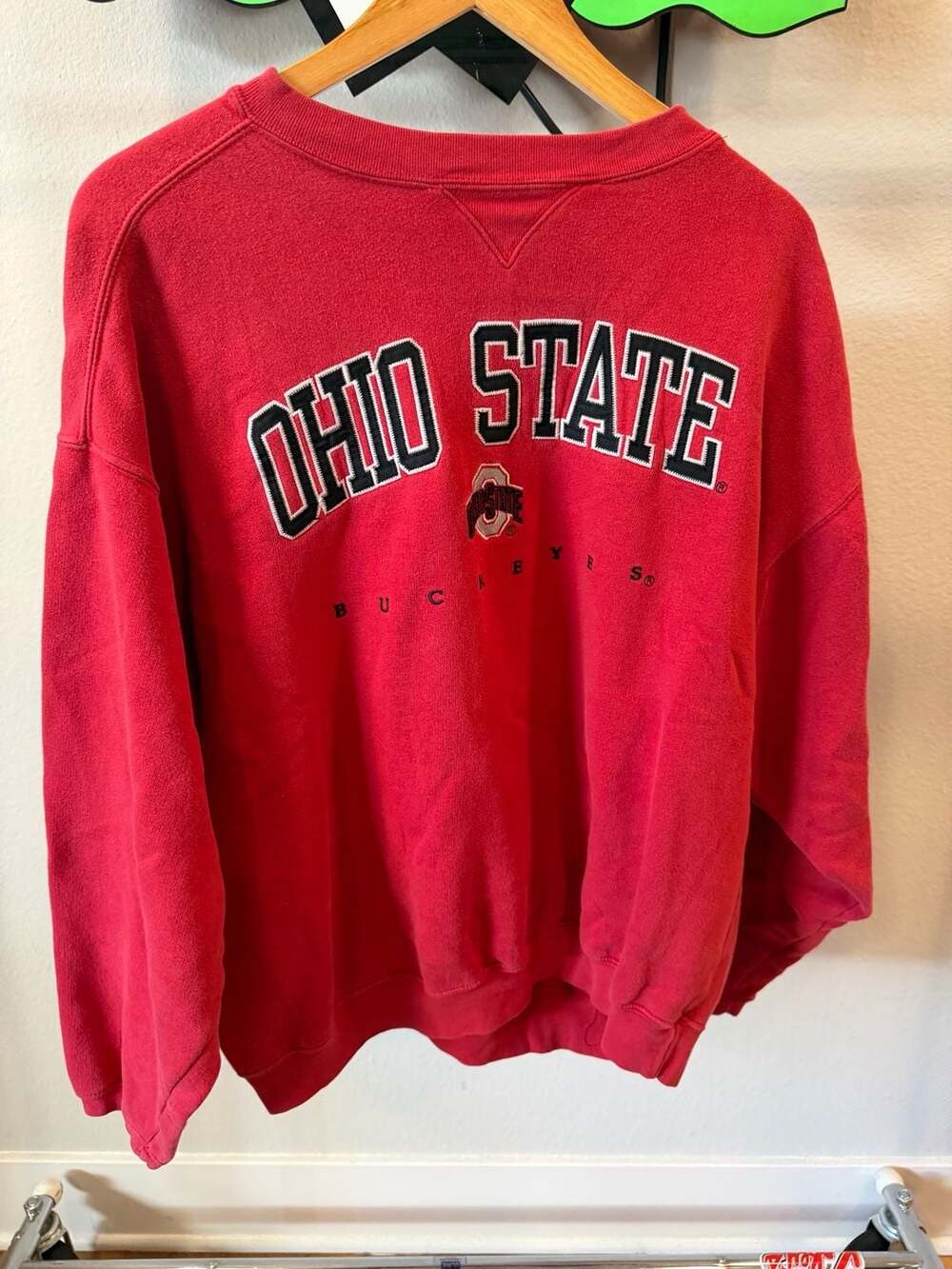 Cadre Athletic Vintage Ohio State University Embroidered Crewneck Sweatshirt
